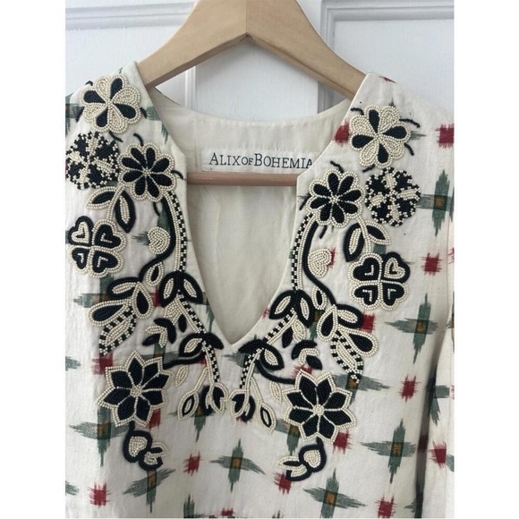 NWT Alix of Bohemia Savannah Poinsettia Dress sz XS $1380 - Picture 3 of 7